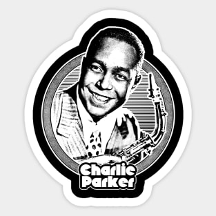 Charlie Parker  // Retro Jazz Music Fan Design Sticker